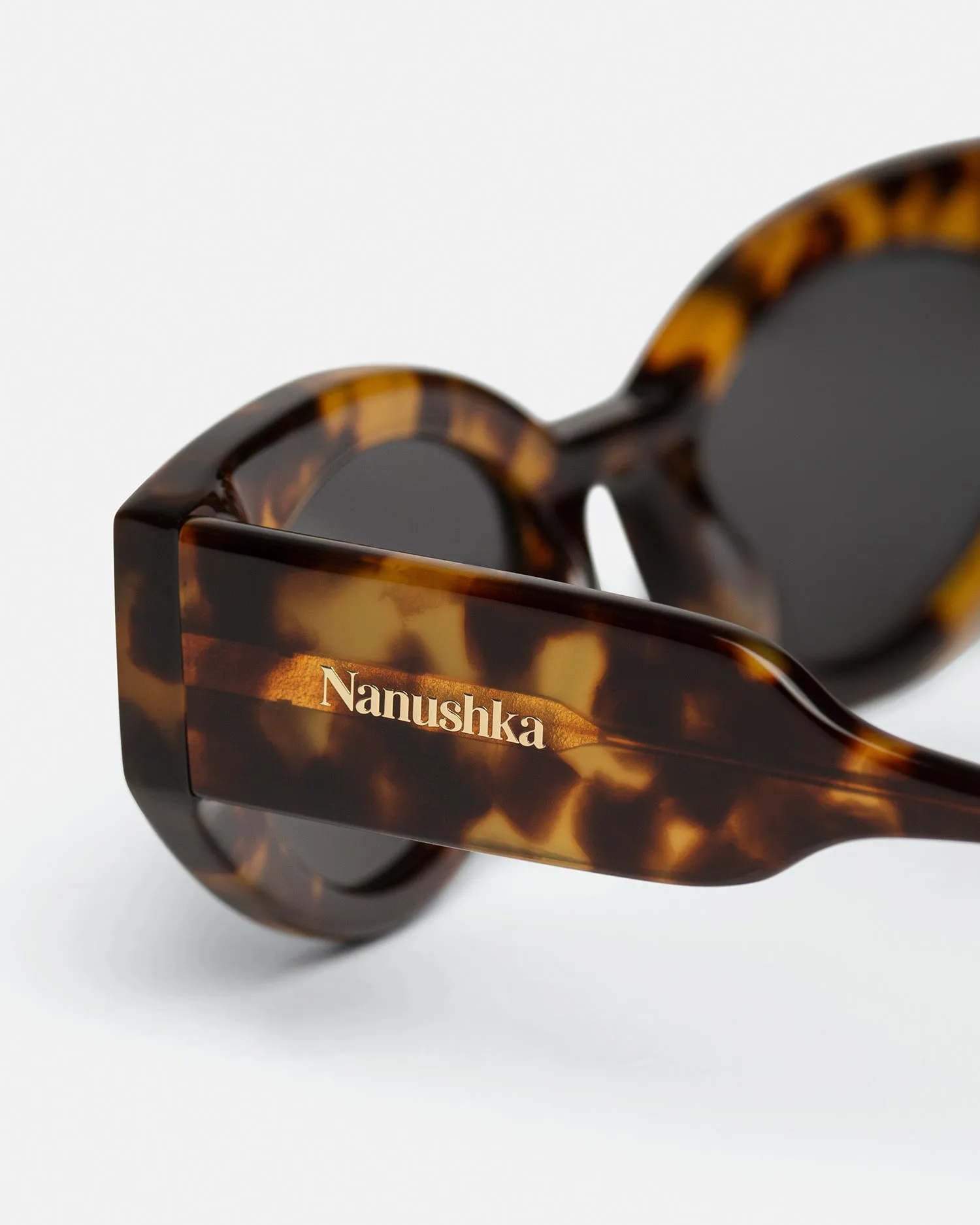 Azalea - Bio-Plastic Cat-Eye Sunglasses - Tortoishell sold by Nanushka product image thumbnail 3