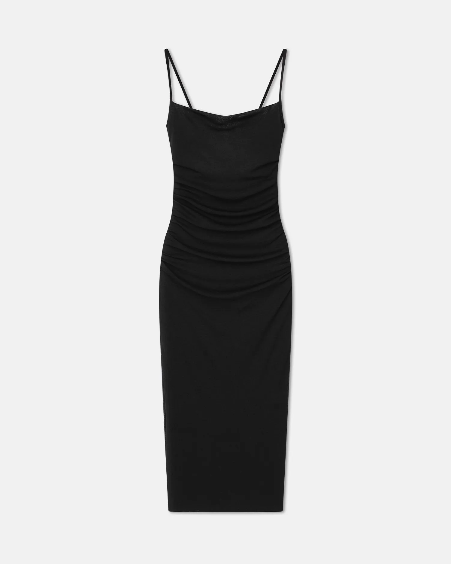 Alexa - Mesh Jersey Midi Dress - Black sold by Nanushka product image thumbnail 3