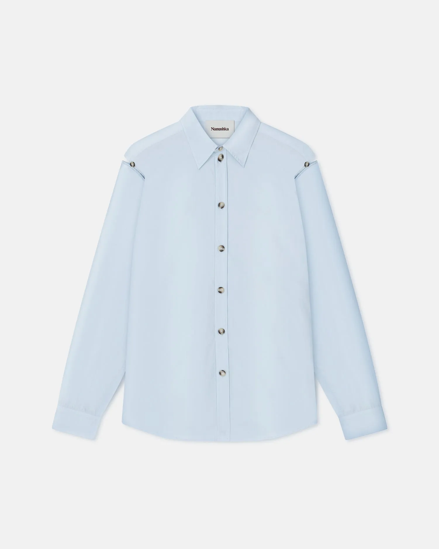 Weeko - Poplin Shirt - Sky Blue sold by Nanushka product image thumbnail 5