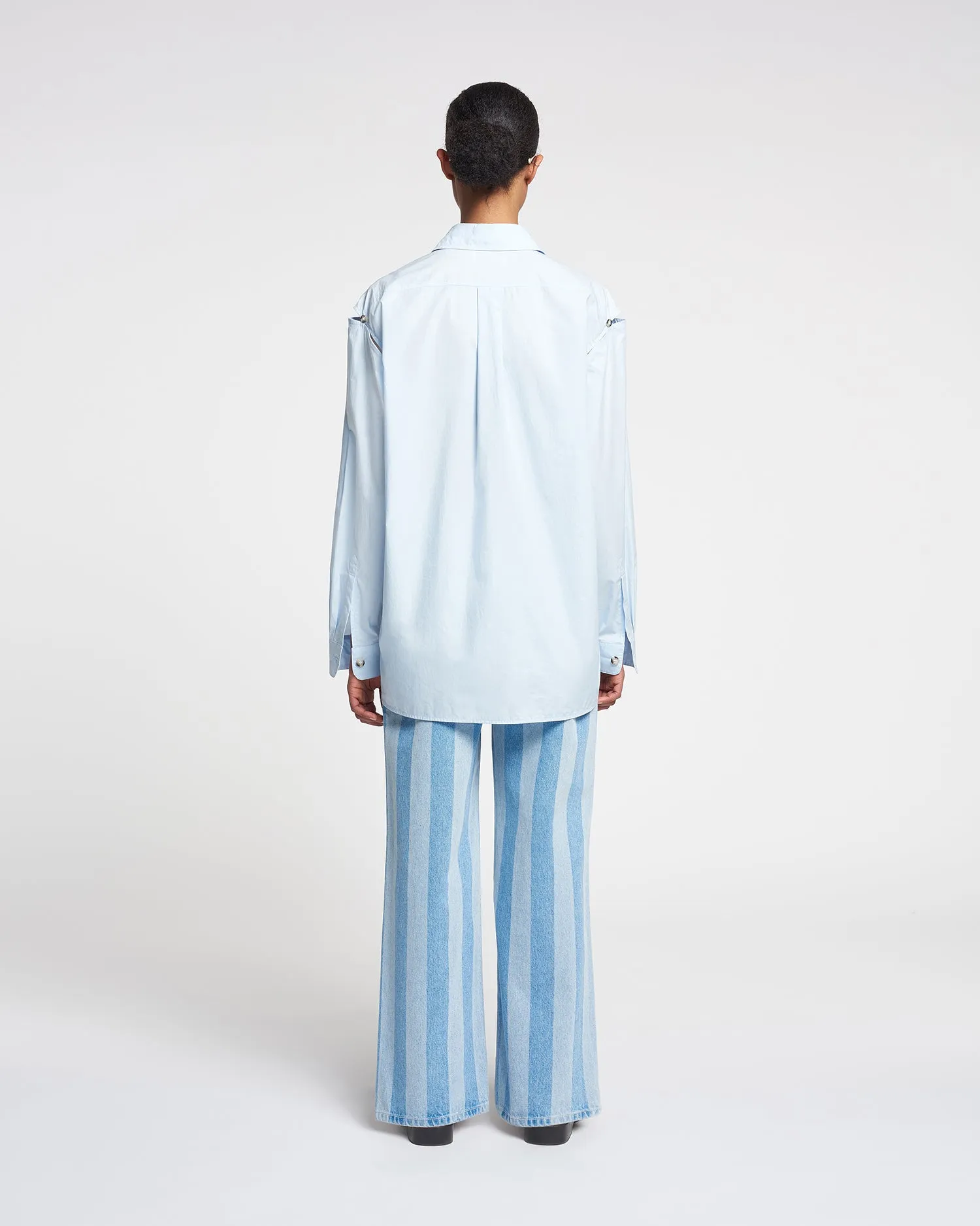 Weeko - Poplin Shirt - Sky Blue sold by Nanushka product image thumbnail 4