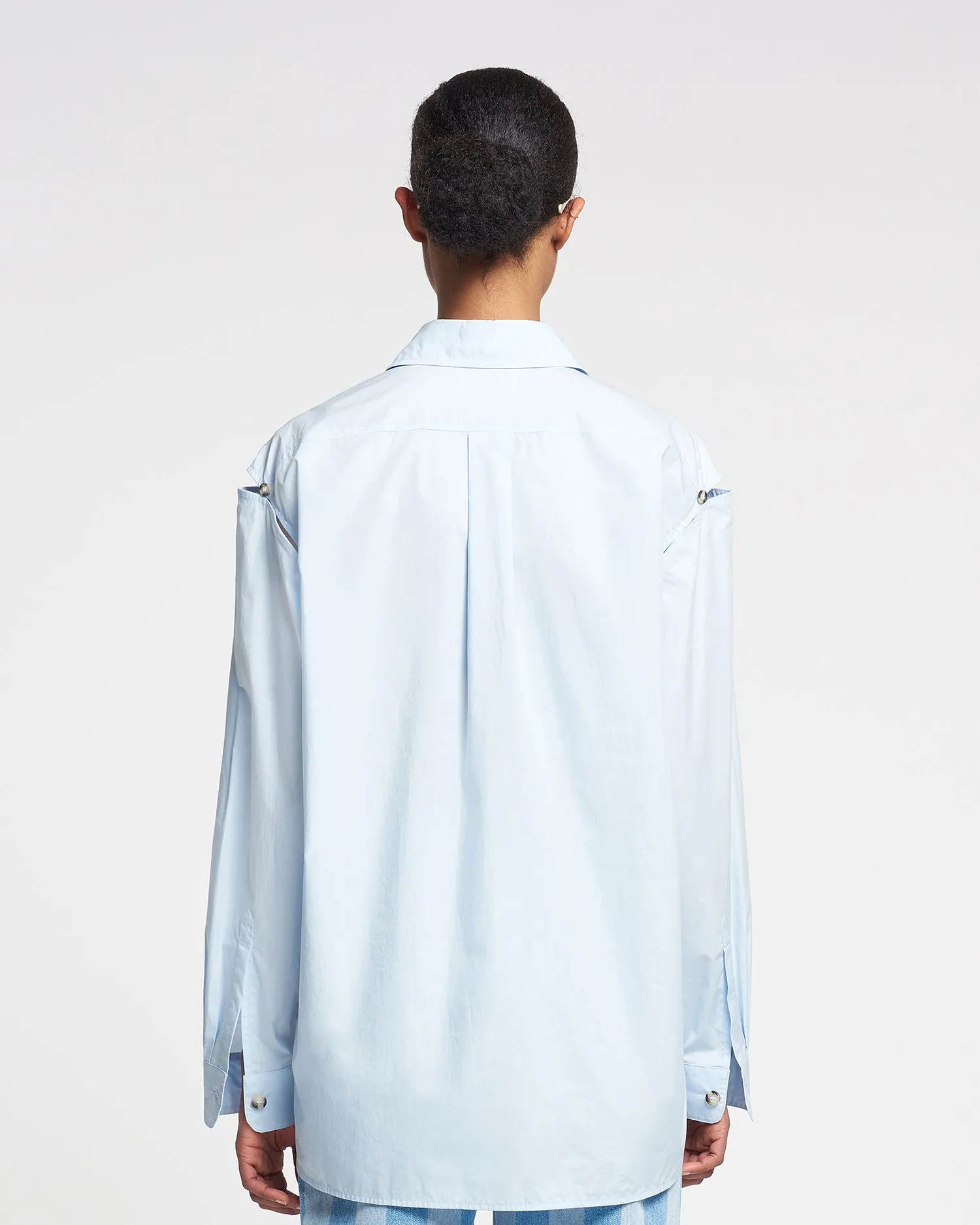 Weeko - Poplin Shirt - Sky Blue sold by Nanushka product image thumbnail 2
