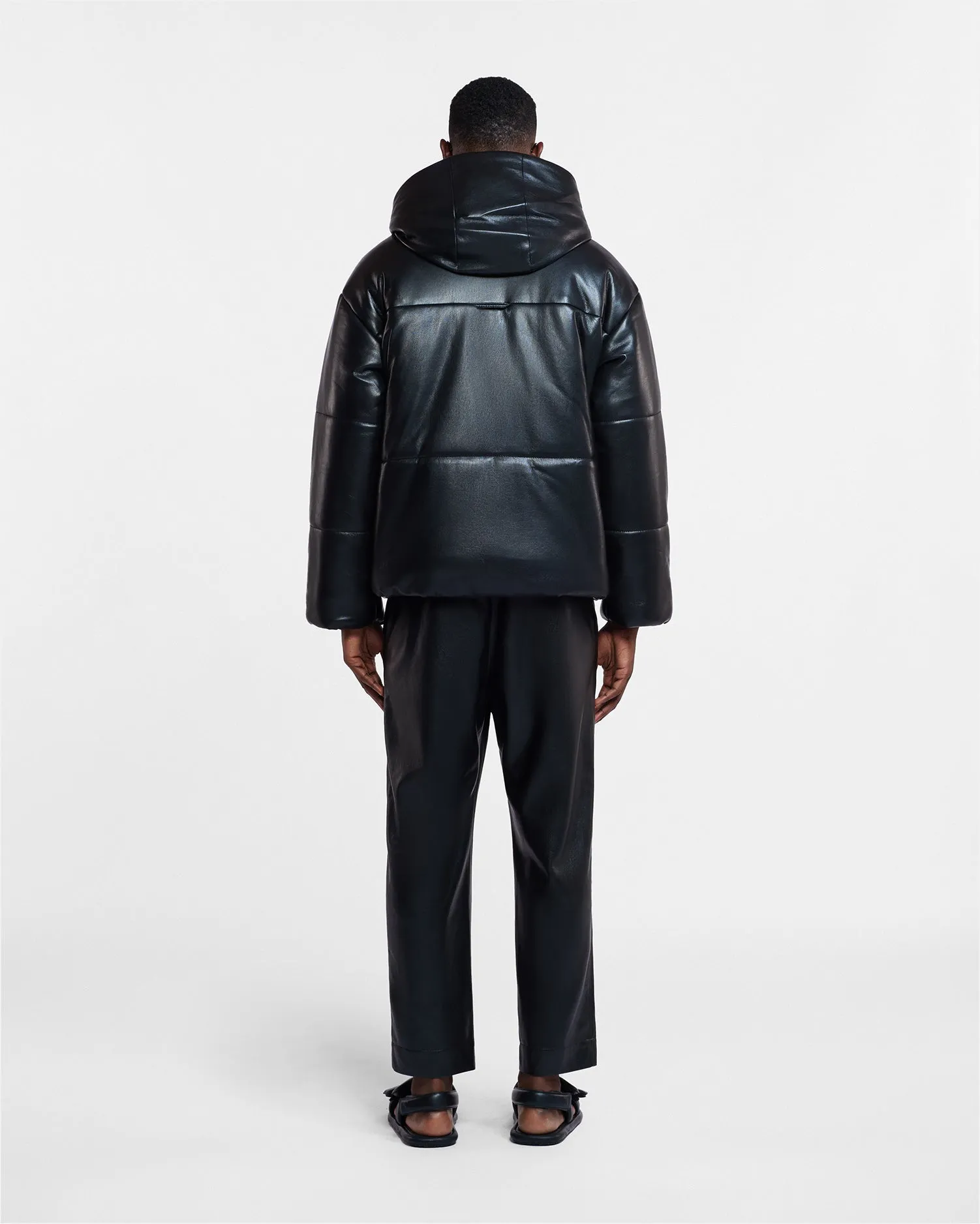 Jain - Okobor™ Alt-Leather Relaxed Pants - Black sold by Nanushka product image thumbnail 3