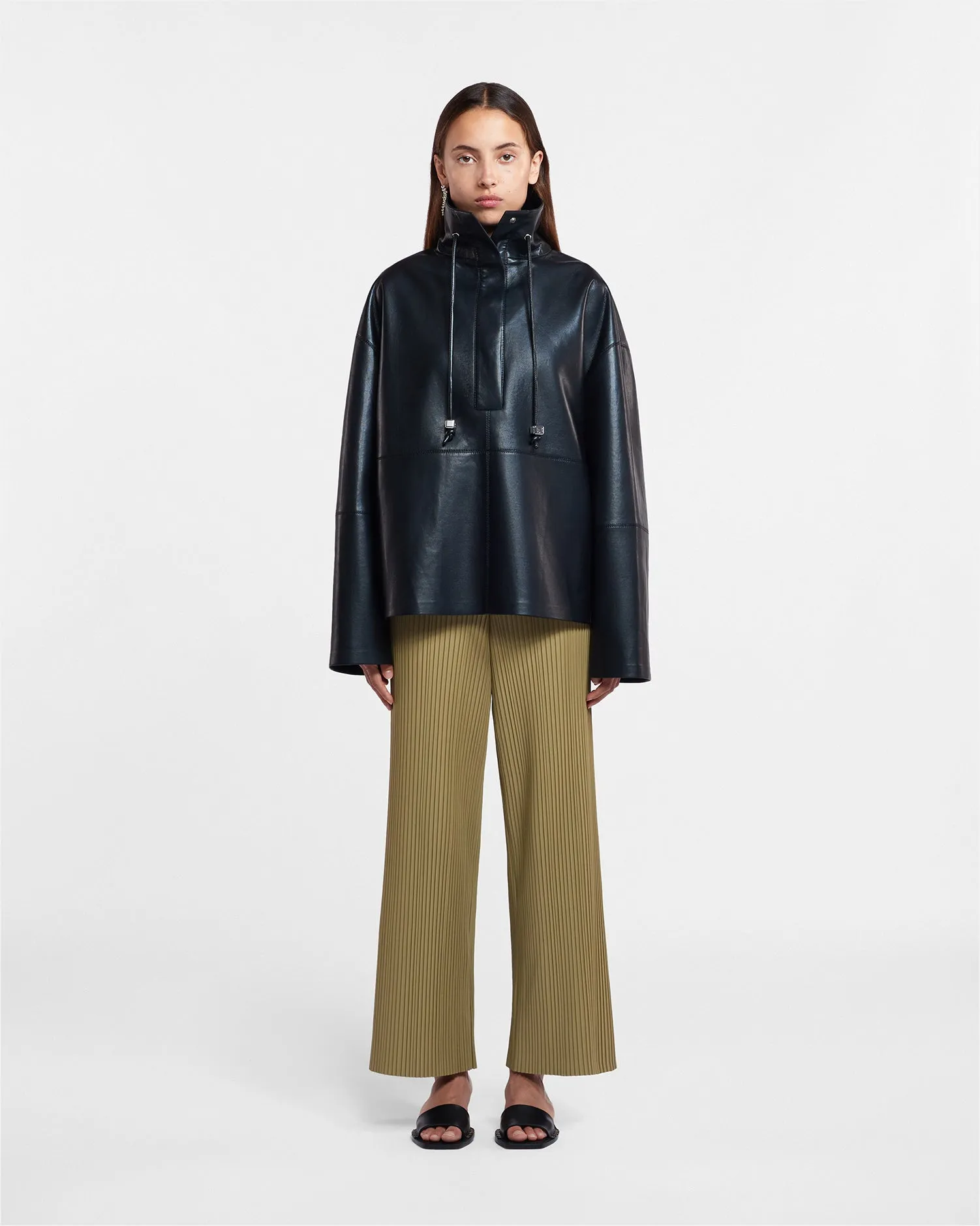 Yvette - Regenerated Leather Jacket - Black sold by Nanushka product image thumbnail 2