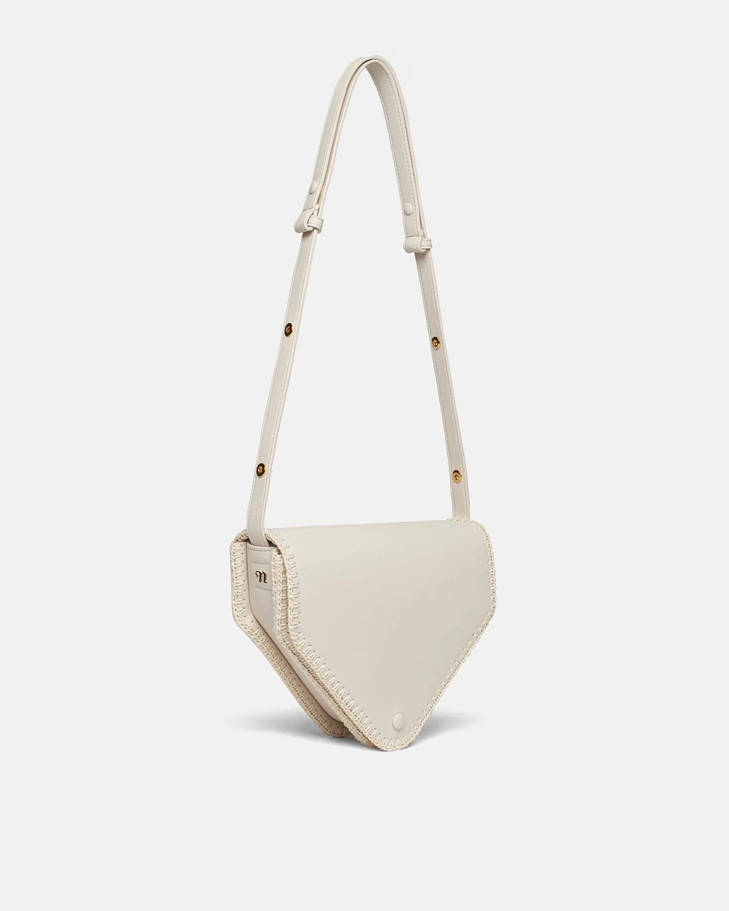 The Triangle Bag Medium - Alt-Nappa Shoulder Bag - Off - Off WhiteCreme sold by Nanushka product image thumbnail 3