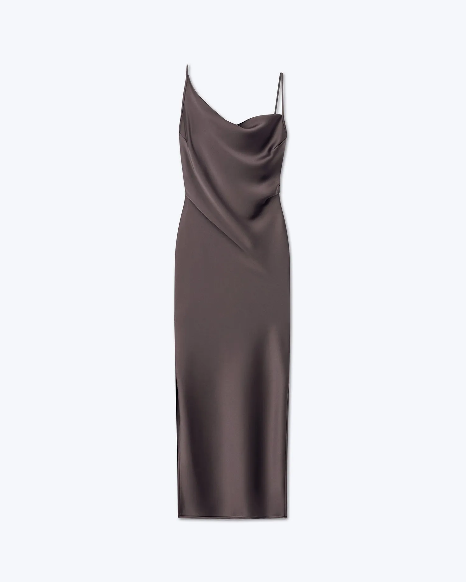Lennie - Sale Slip Satin Maxi Dress - Coffee Bean sold by Nanushka product image thumbnail 2