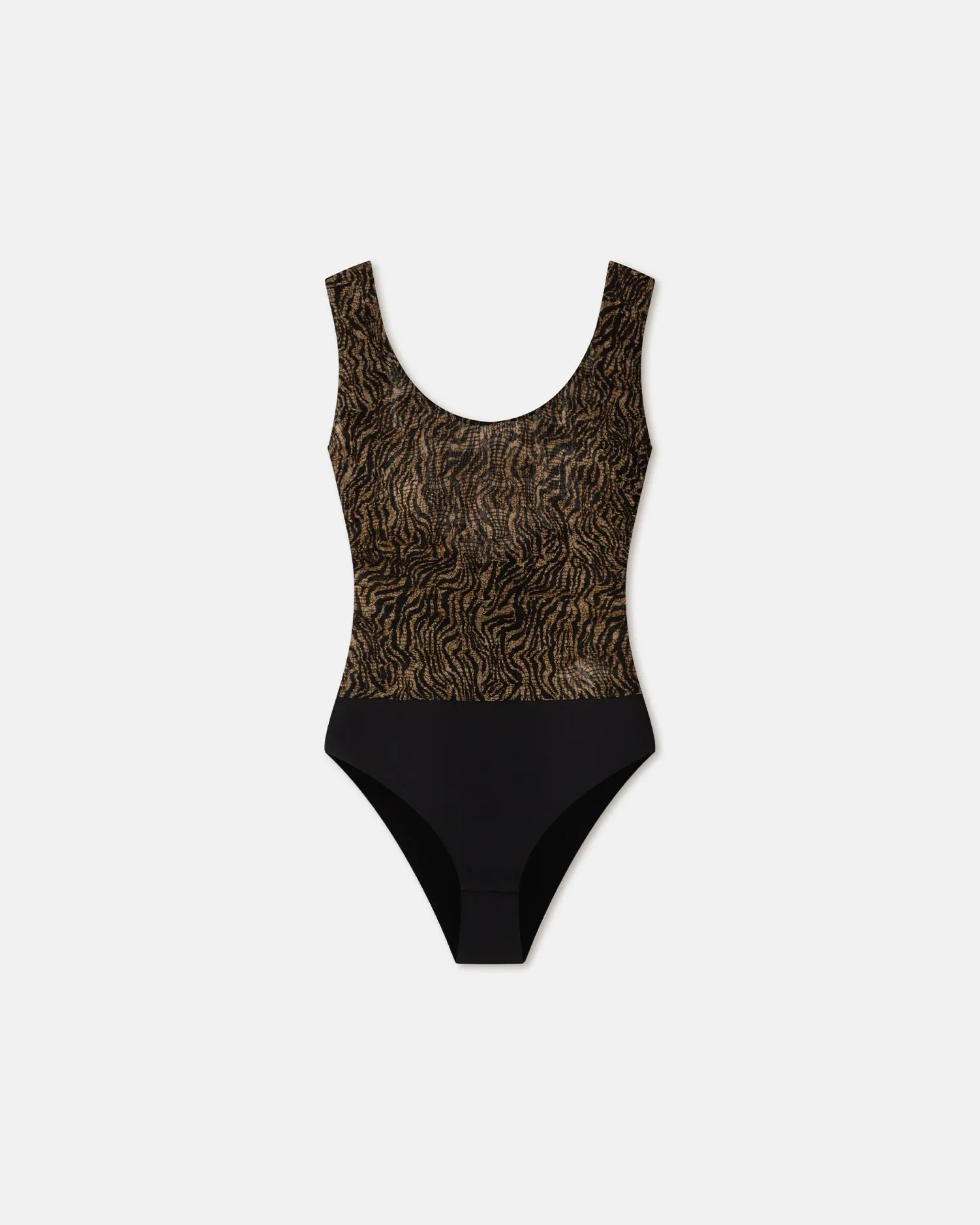 Alixe - Smocked Chiffon Bodysuit - Zebra sold by Nanushka product image thumbnail 4