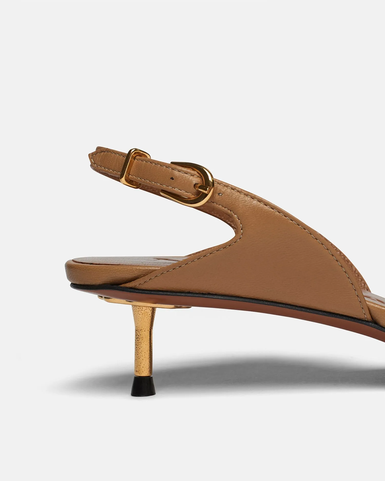 Enaji - Leather Sandals - Nut Brown sold by Nanushka product image thumbnail 3