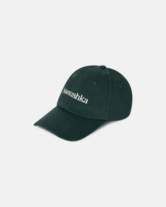 Val - Logo Cap - Pine Green sold by Nanushka