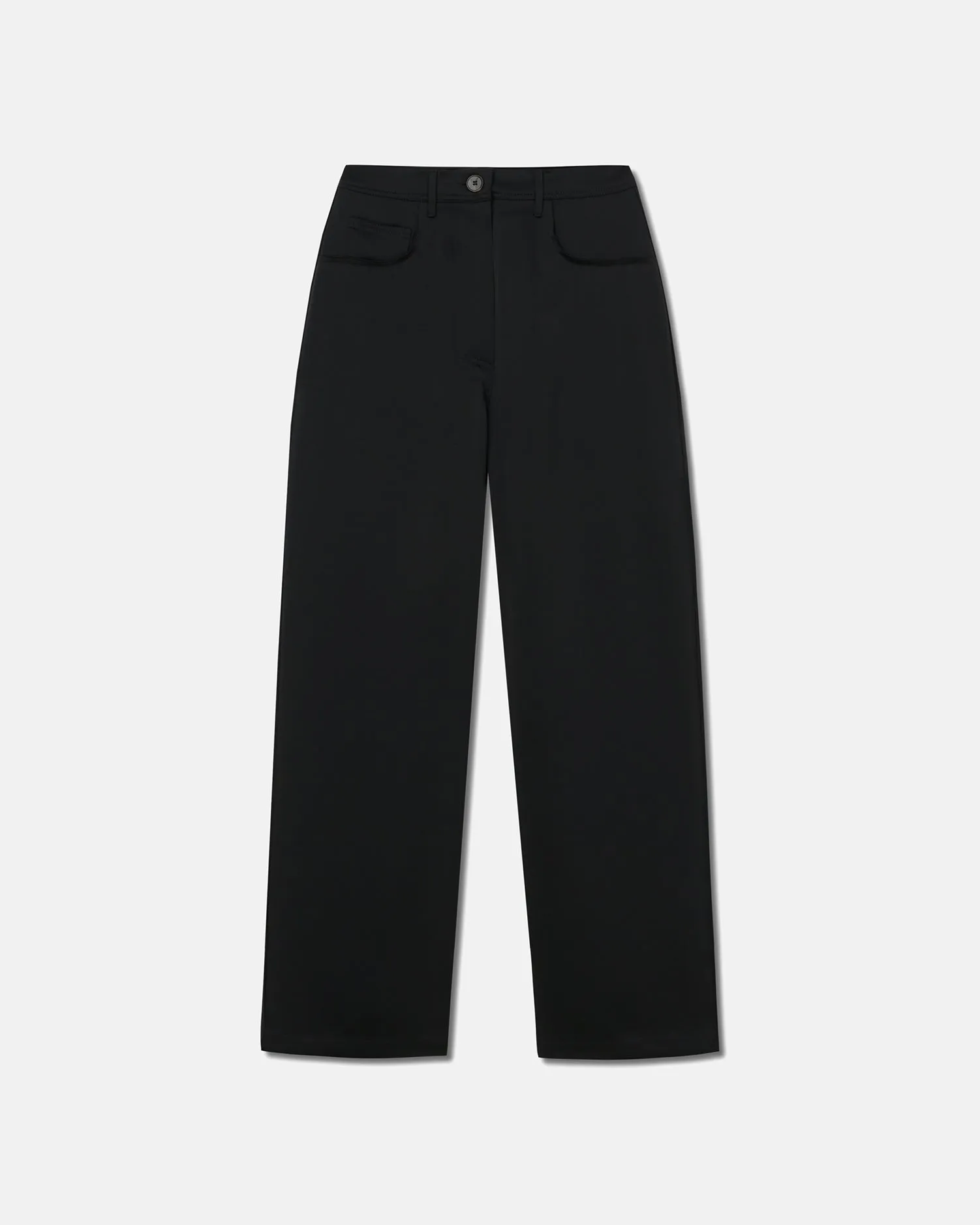 Marfa - Wide Leg Satin Pants - Black sold by Nanushka product image thumbnail 4