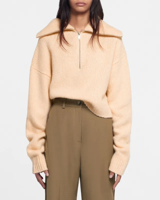 Arva - Sale Merino Wool Sweater - Apricot sold by Nanushka