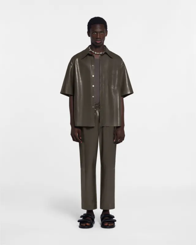 Casmir - Sale Okobor™ Alt-Leather Shirt - Soil sold by Nanushka