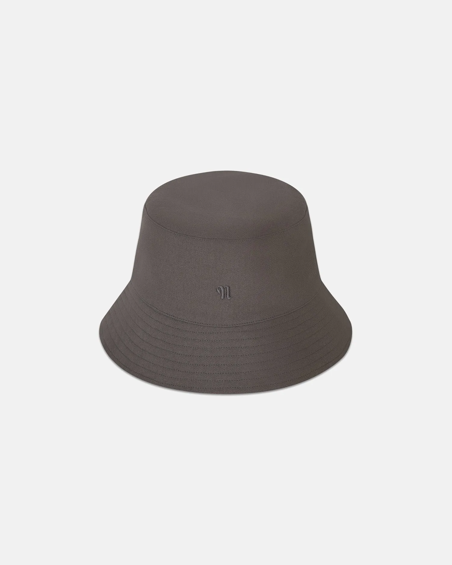 Caran - Cotton-Canvas Bucket Hat - Asphalt sold by Nanushka