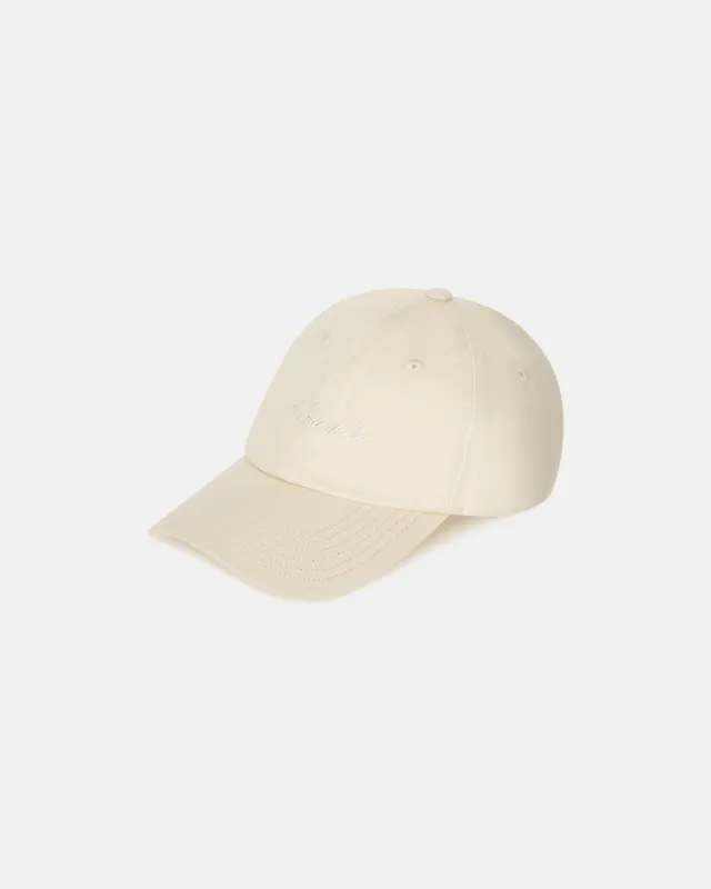 Val - Calligraphy Baseball Cap - Creme sold by Nanushka