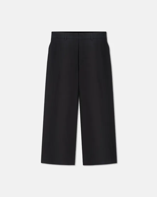 Faris - Sale Straight-Leg Poplin Pants - Off Black sold by Nanushka