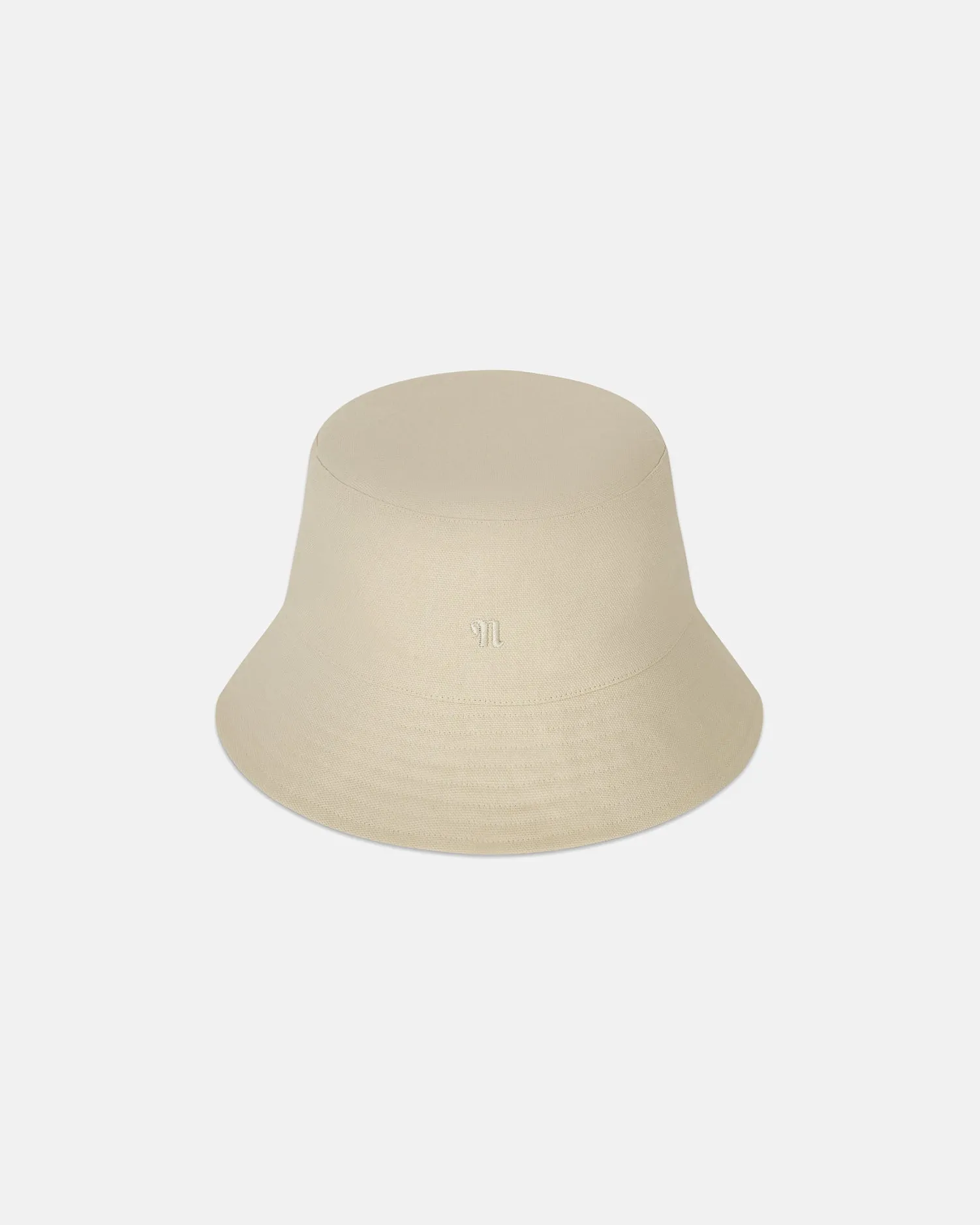 Caran - Cotton-Canvas Bucket Hat - Shell Symbol sold by Nanushka