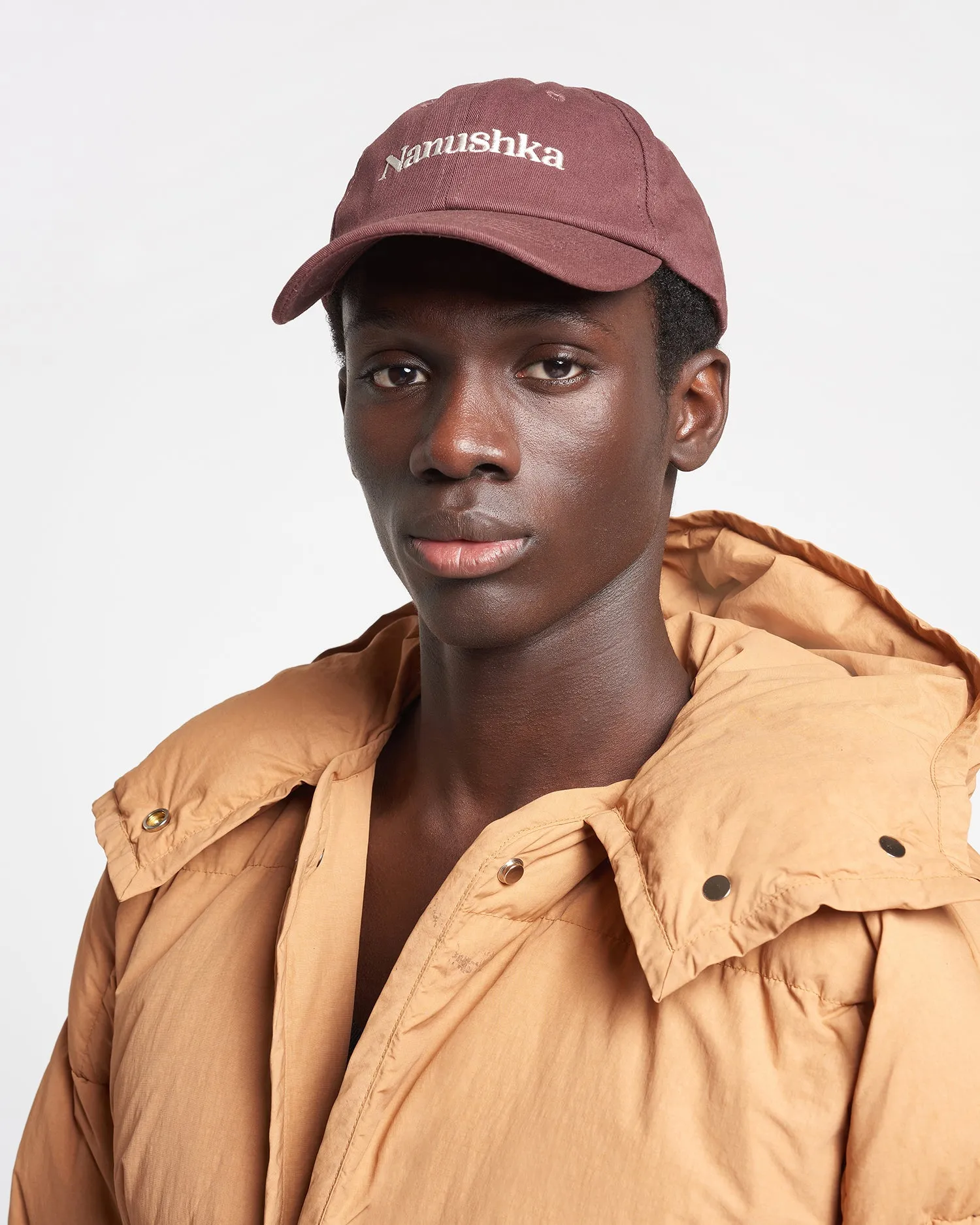 Val - Logo Cap - Nutmeg sold by Nanushka product image thumbnail 2