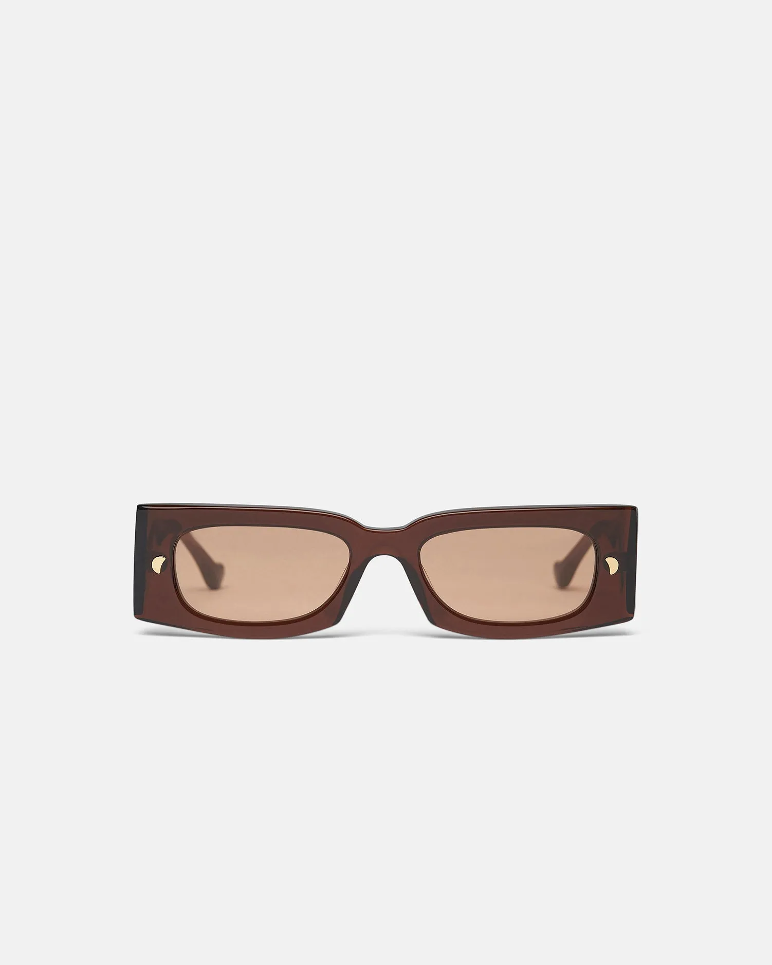 Fenna - Bio-Plastic Sunglasses - Brown sold by Nanushka
