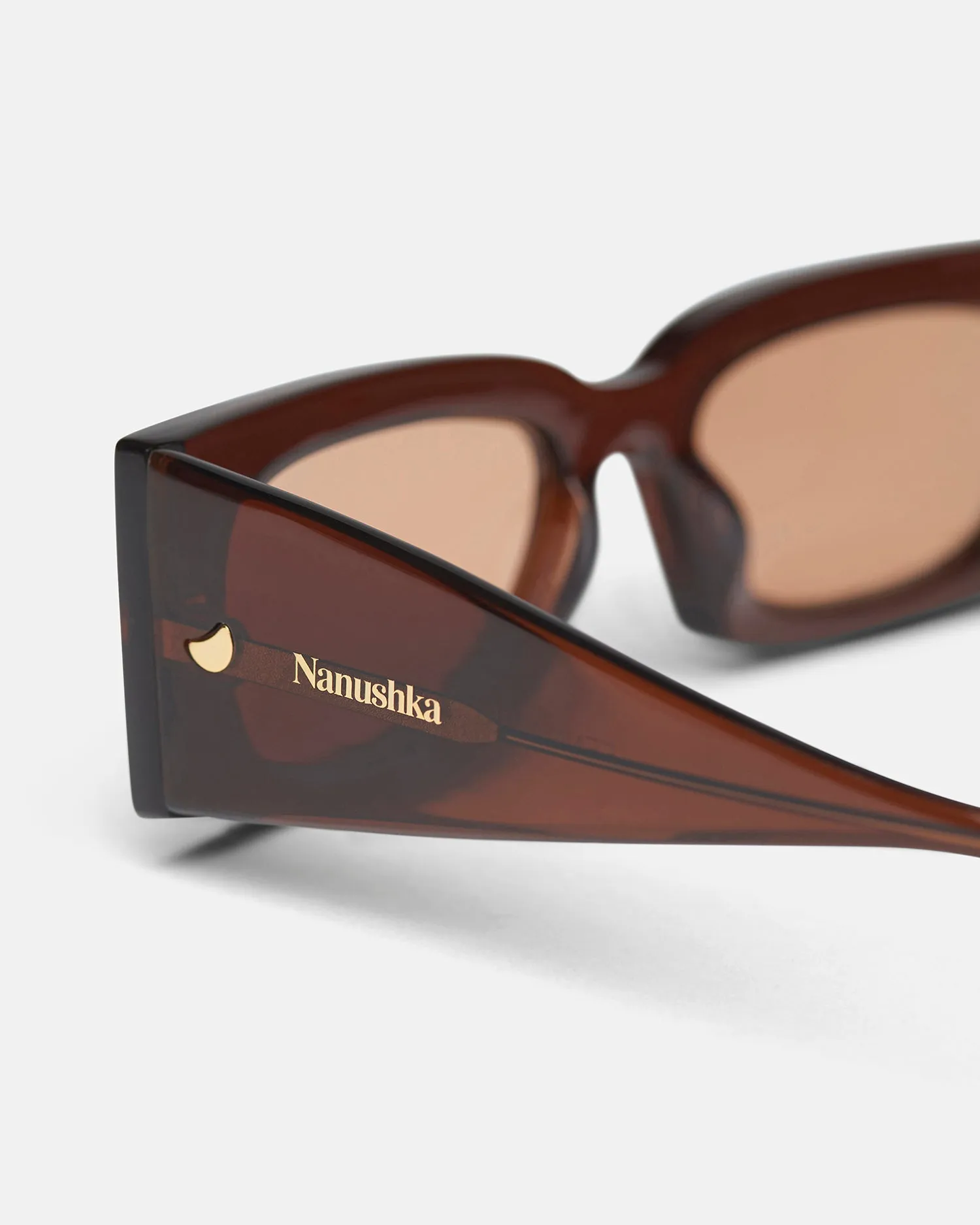 Fenna - Bio-Plastic Sunglasses - Brown sold by Nanushka product image thumbnail 3