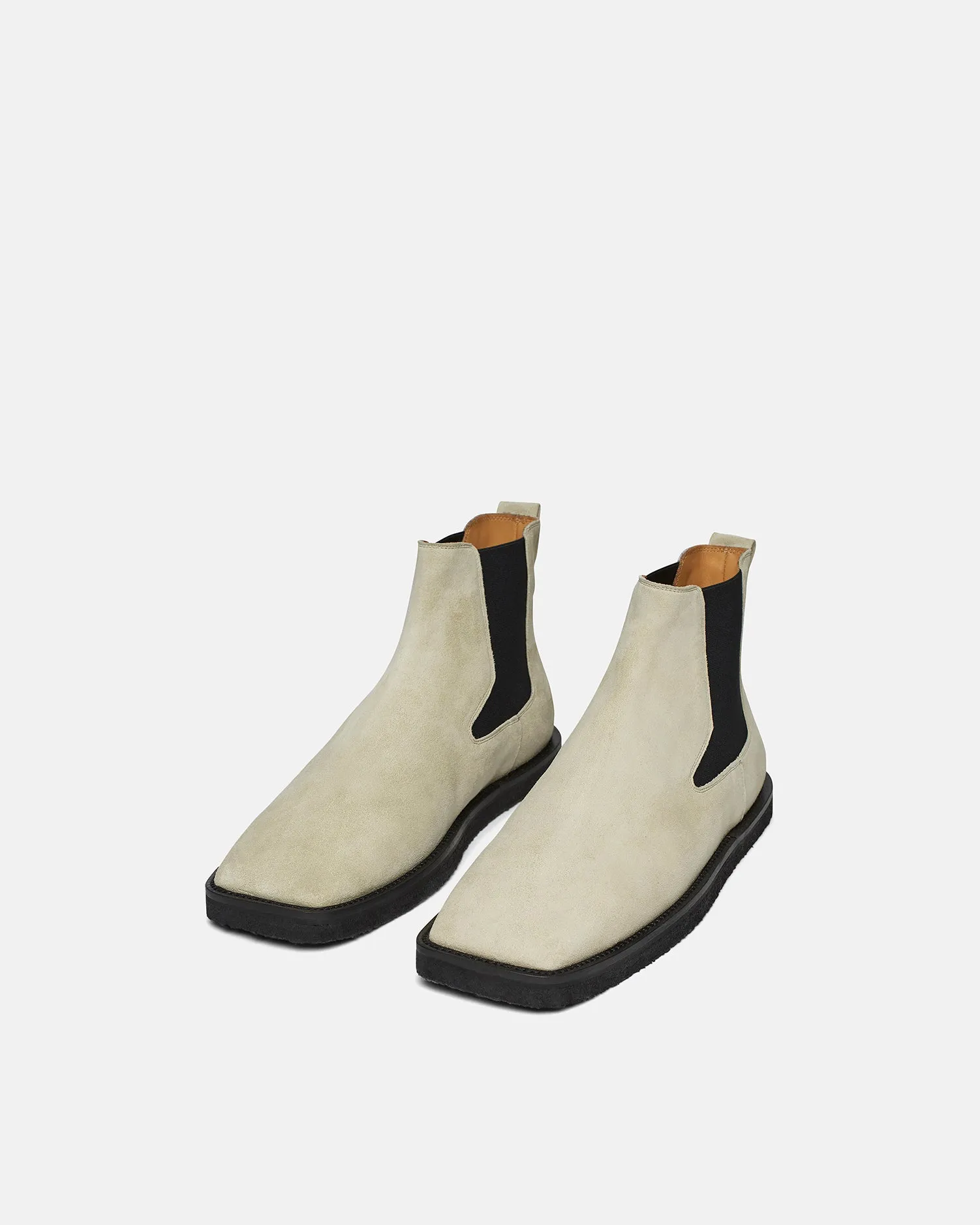 Bruno - Suede Ankle Boots - Chalk sold by Nanushka product image thumbnail 2