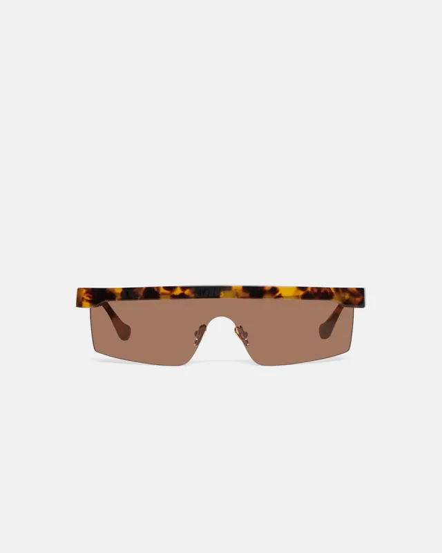 Callias - Bio-Plastic Sunglasses - Dark Amber sold by Nanushka