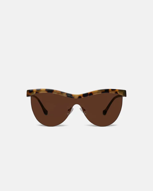 Baya - Bio-Plastic Sunglasses - Dark Amber sold by Nanushka