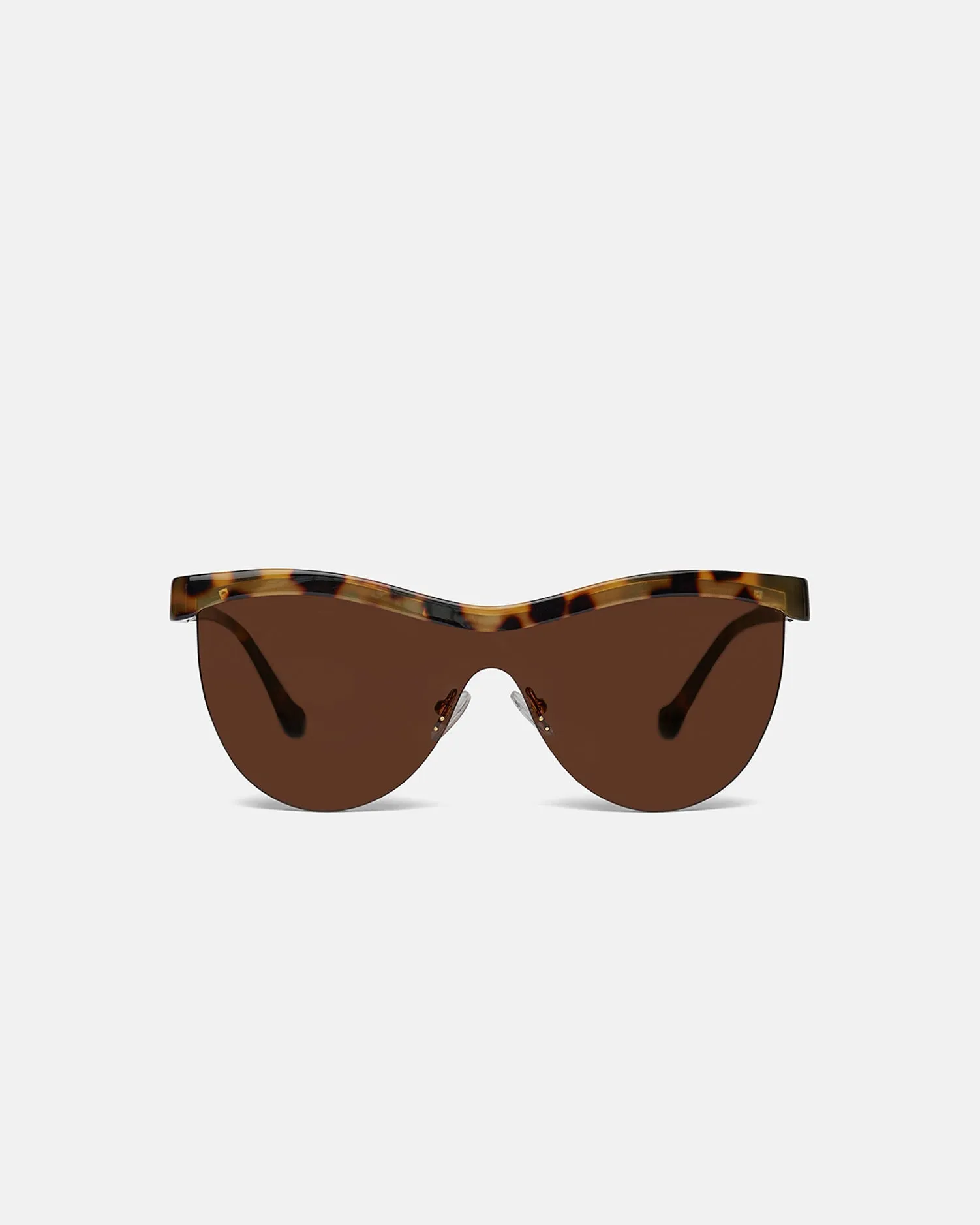 Baya - Bio-Plastic Sunglasses - Dark Amber sold by Nanushka