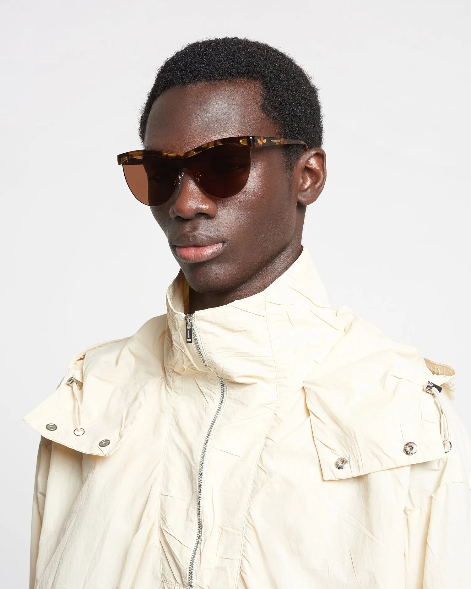 Baya - Bio-Plastic Sunglasses - Dark Amber sold by Nanushka product image thumbnail 5