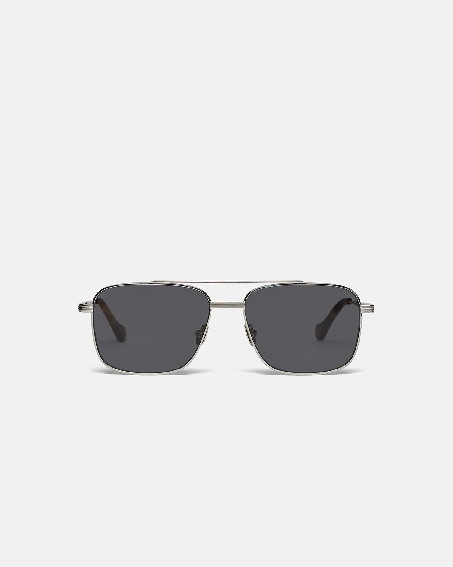 Sare - Metal Aviator Sunglasses - Silver sold by Nanushka