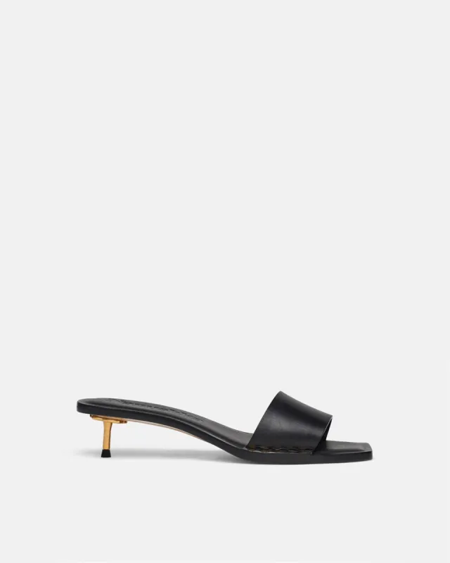 Ibiron - Leather Sandals - Black sold by Nanushka