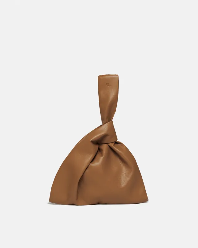 Jen - Okobor™ Alt Leather Clutch - Brown sold by Nanushka