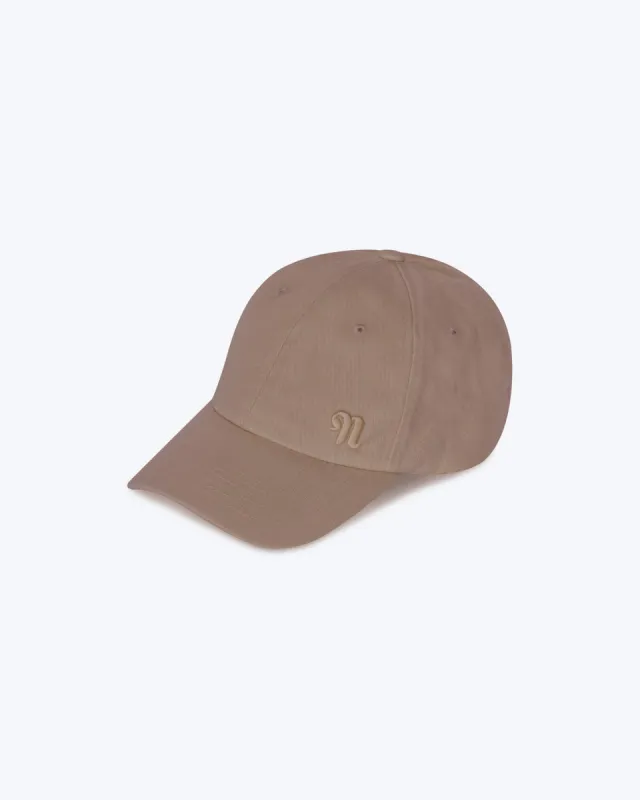 Amoy - Logo Baseball Cap - Nut Brown sold by Nanushka