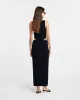Dione - Sale Cutaway Waist Dress - Black sold by Nanushka