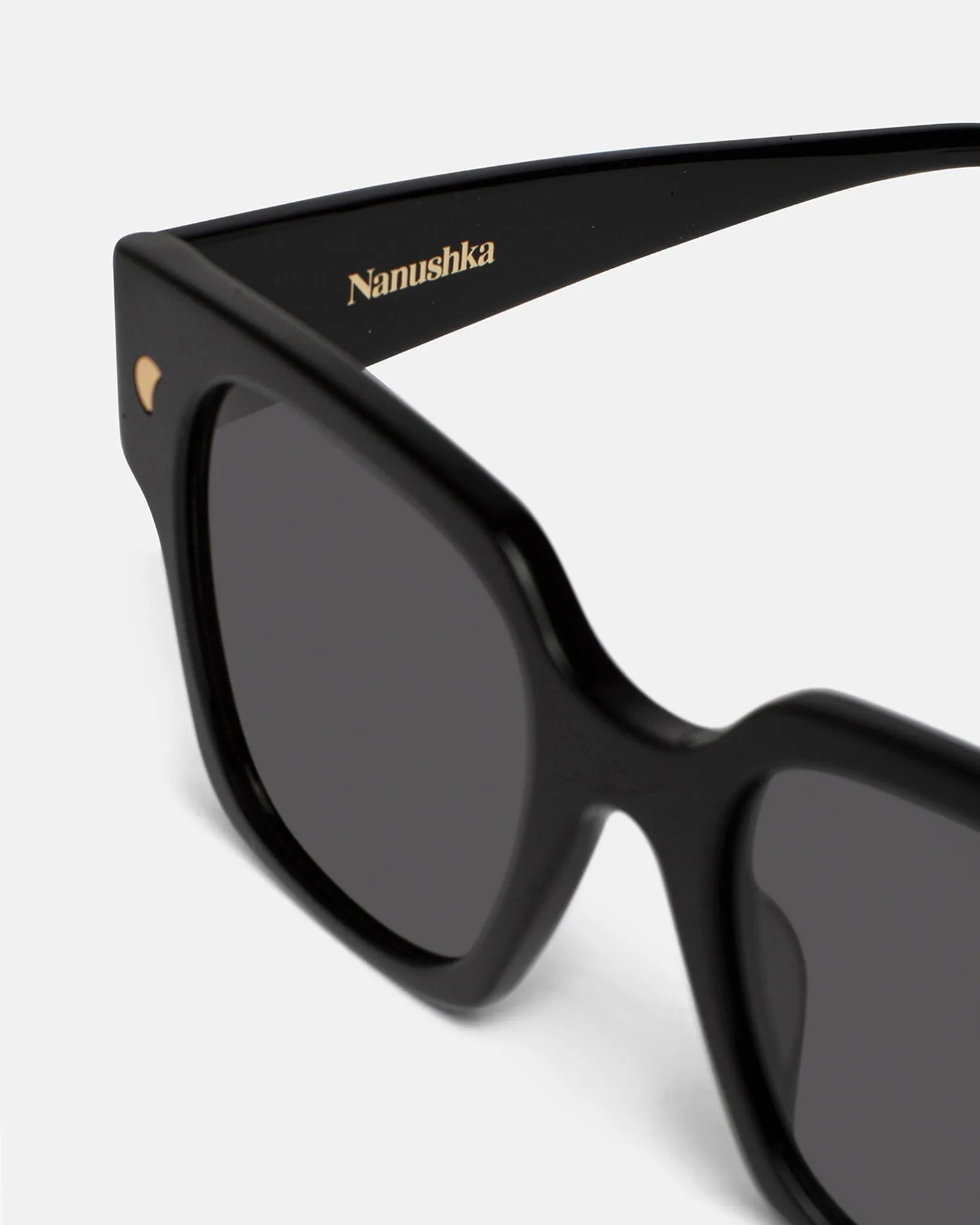 Shae - Oversized D-Frame Sunglasses - GreyBlack sold by Nanushka product image thumbnail 3