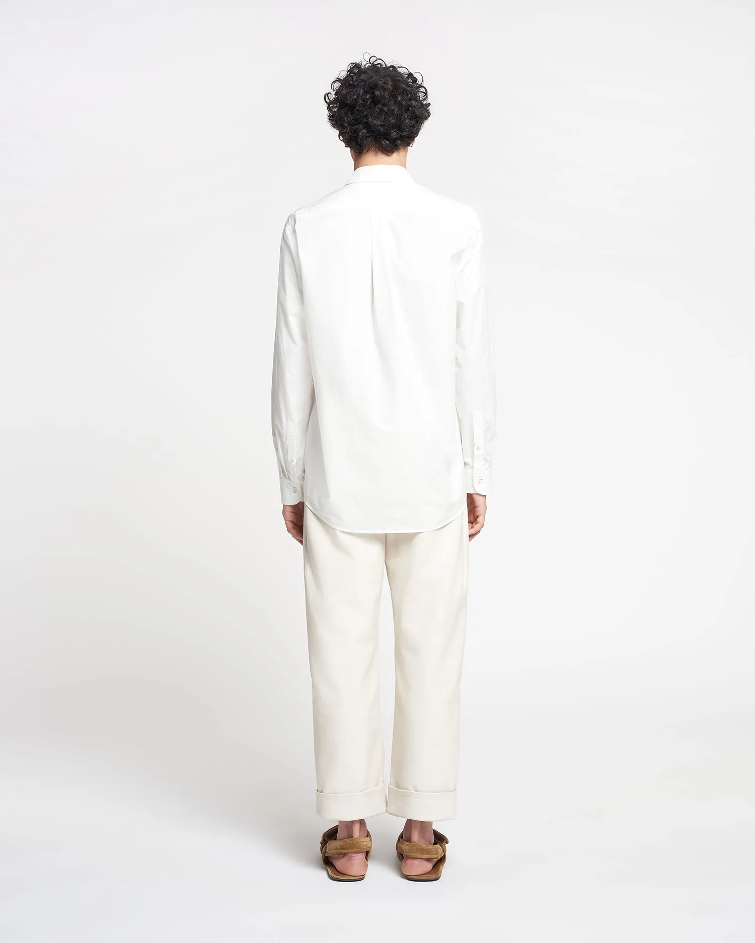 Kaleb - Light Poplin Shirt - White sold by Nanushka product image thumbnail 4
