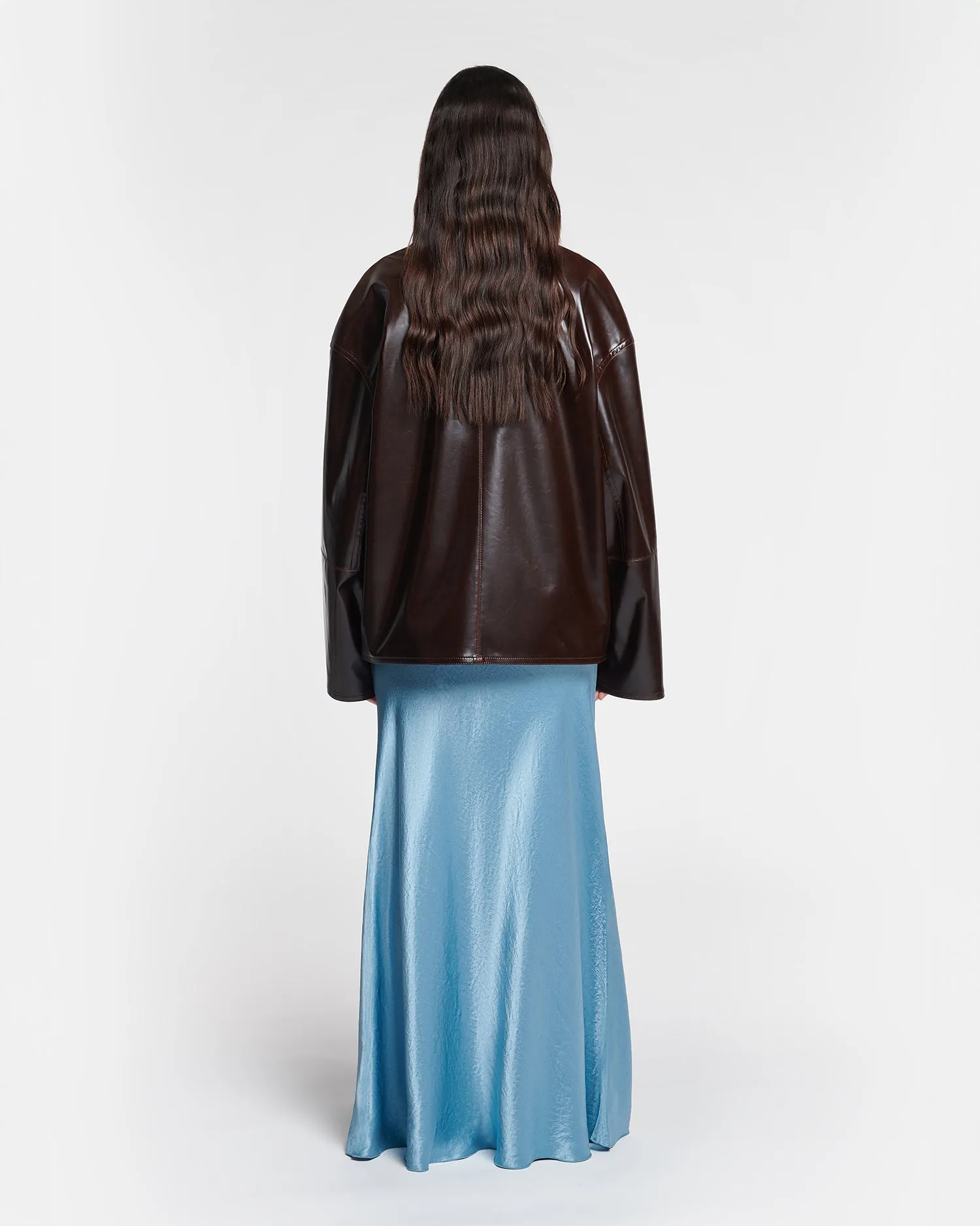 Edee - Alt Vintage Leather Jacket - Dark Brown sold by Nanushka product image thumbnail 4