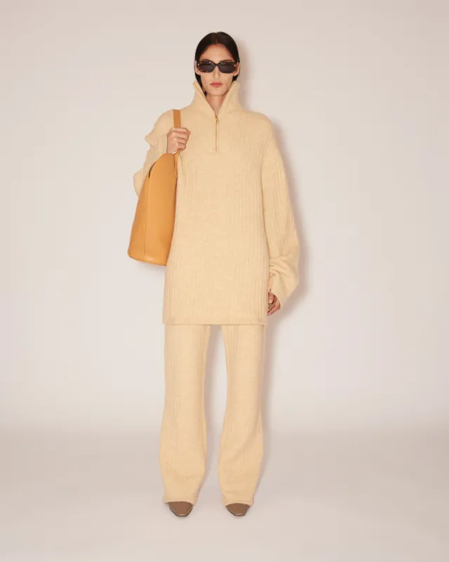 Zitah - Sale Oversized Knitted Sweater - Cream Fw21 sold by Nanushka