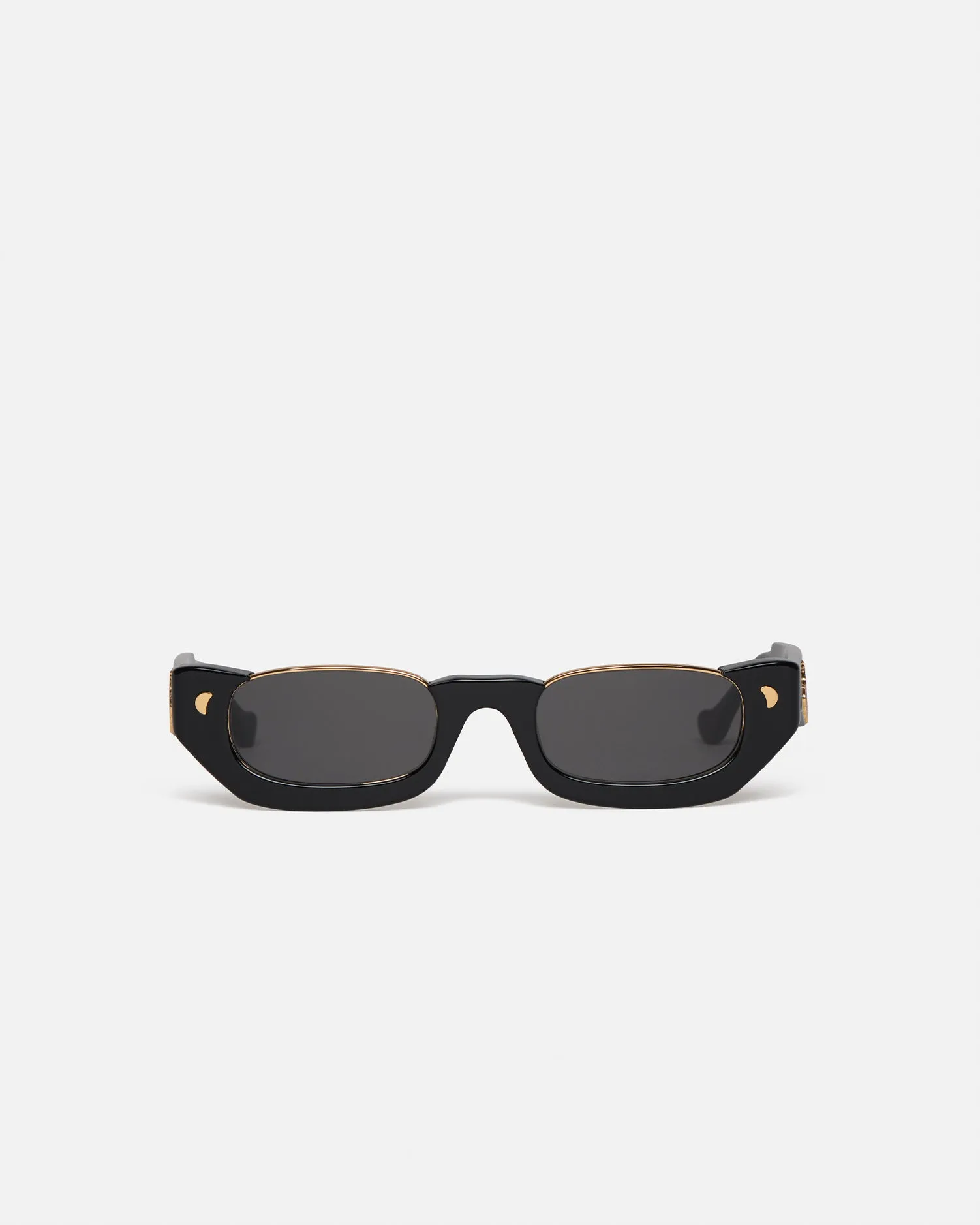 Zorea - Bio-Plastic Half-Moon Sunglasses - Black sold by Nanushka