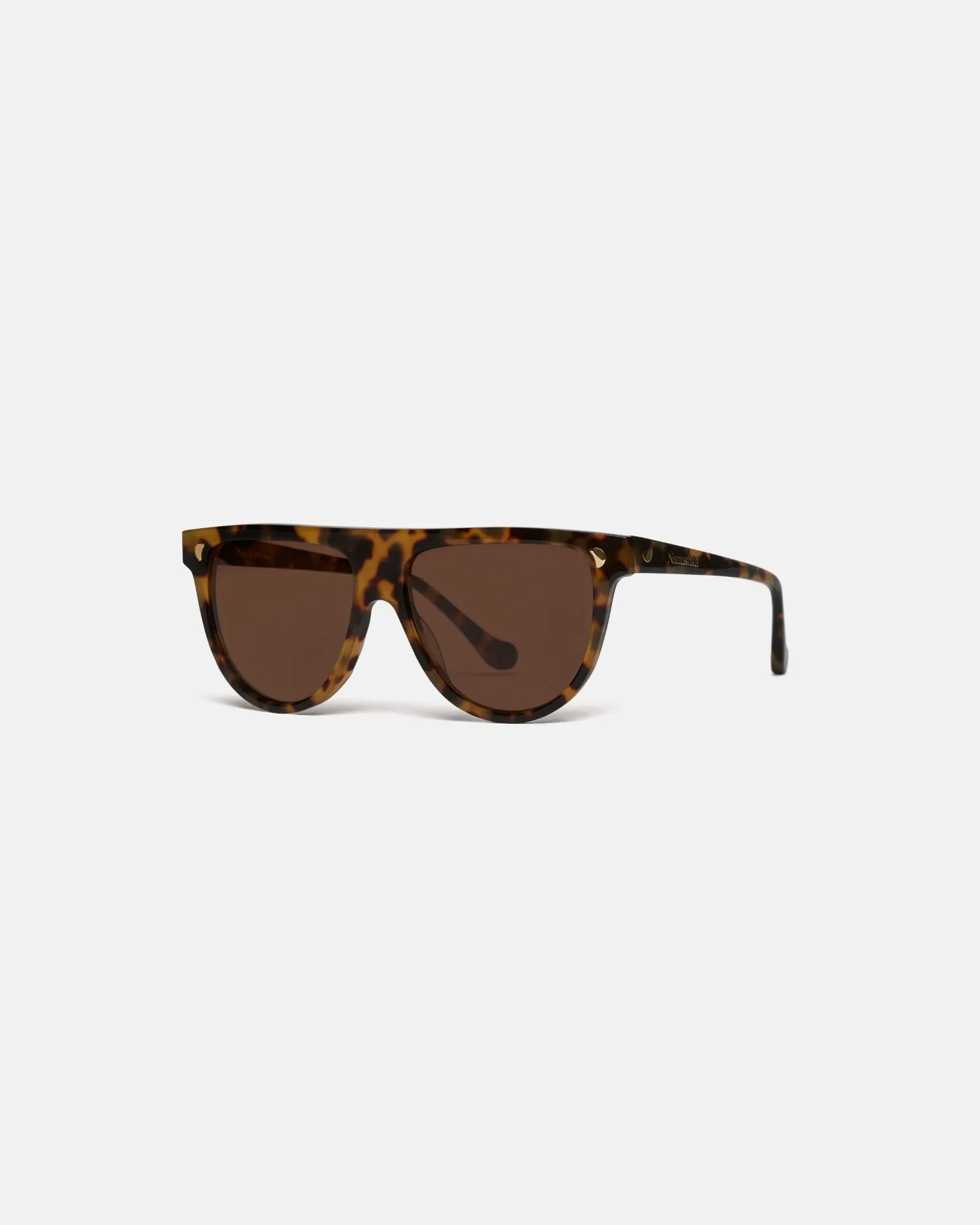 Coleen - Bio-Plastic Sunglasses - Dark Amber sold by Nanushka product image thumbnail 2