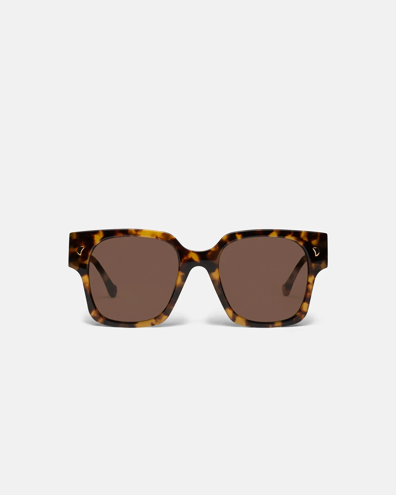 Shae - Oversized D-Frame Sunglasses - Tortoishell sold by Nanushka