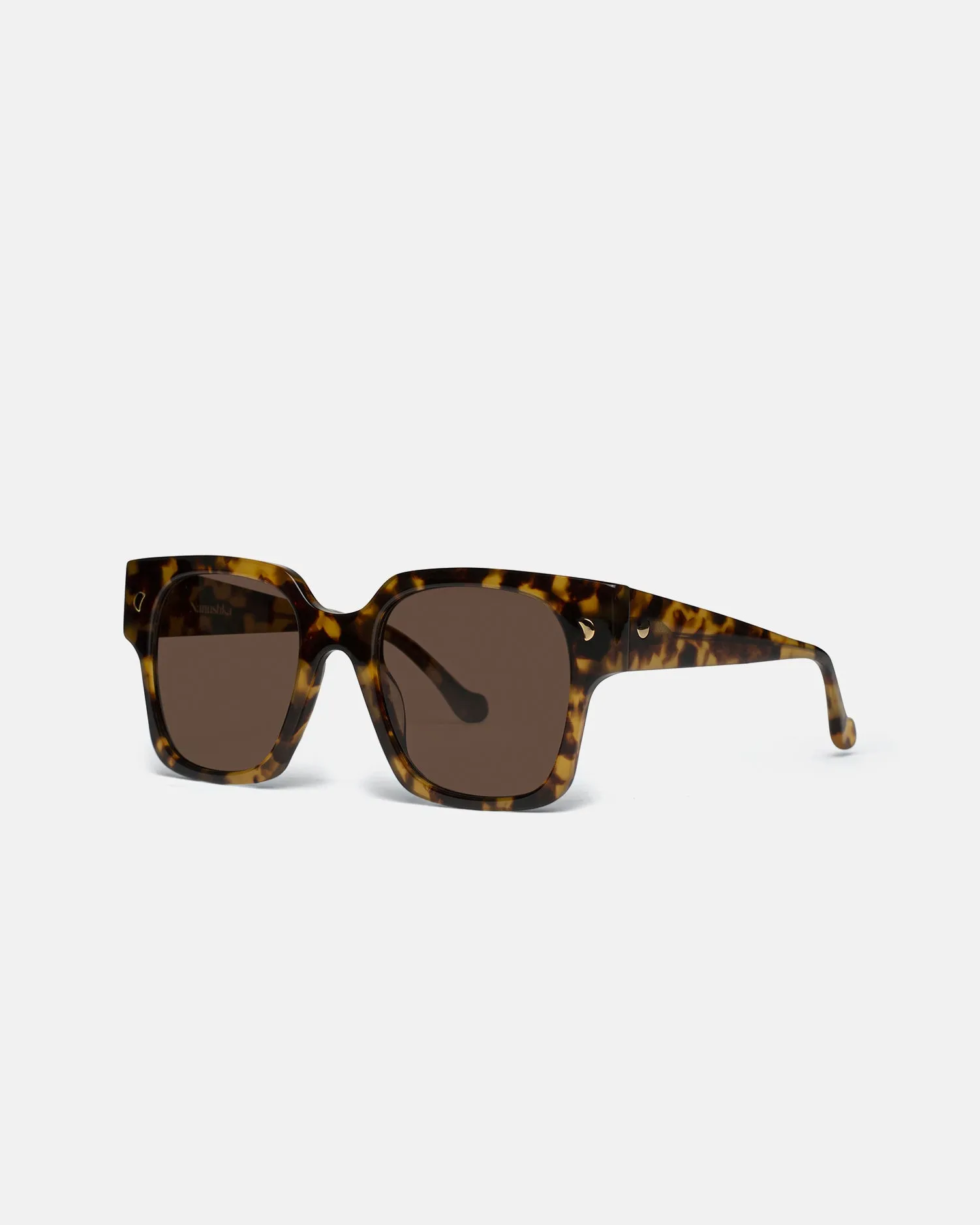 Shae - Oversized D-Frame Sunglasses - Tortoishell sold by Nanushka product image thumbnail 2