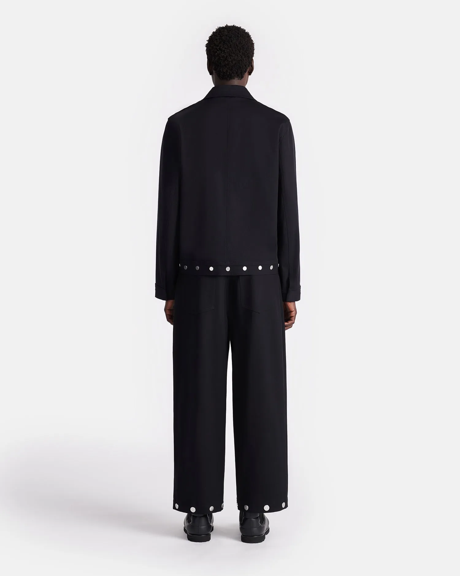 Dallin - Studded Cavalry-Twill Pants - Ink sold by Nanushka product image thumbnail 2