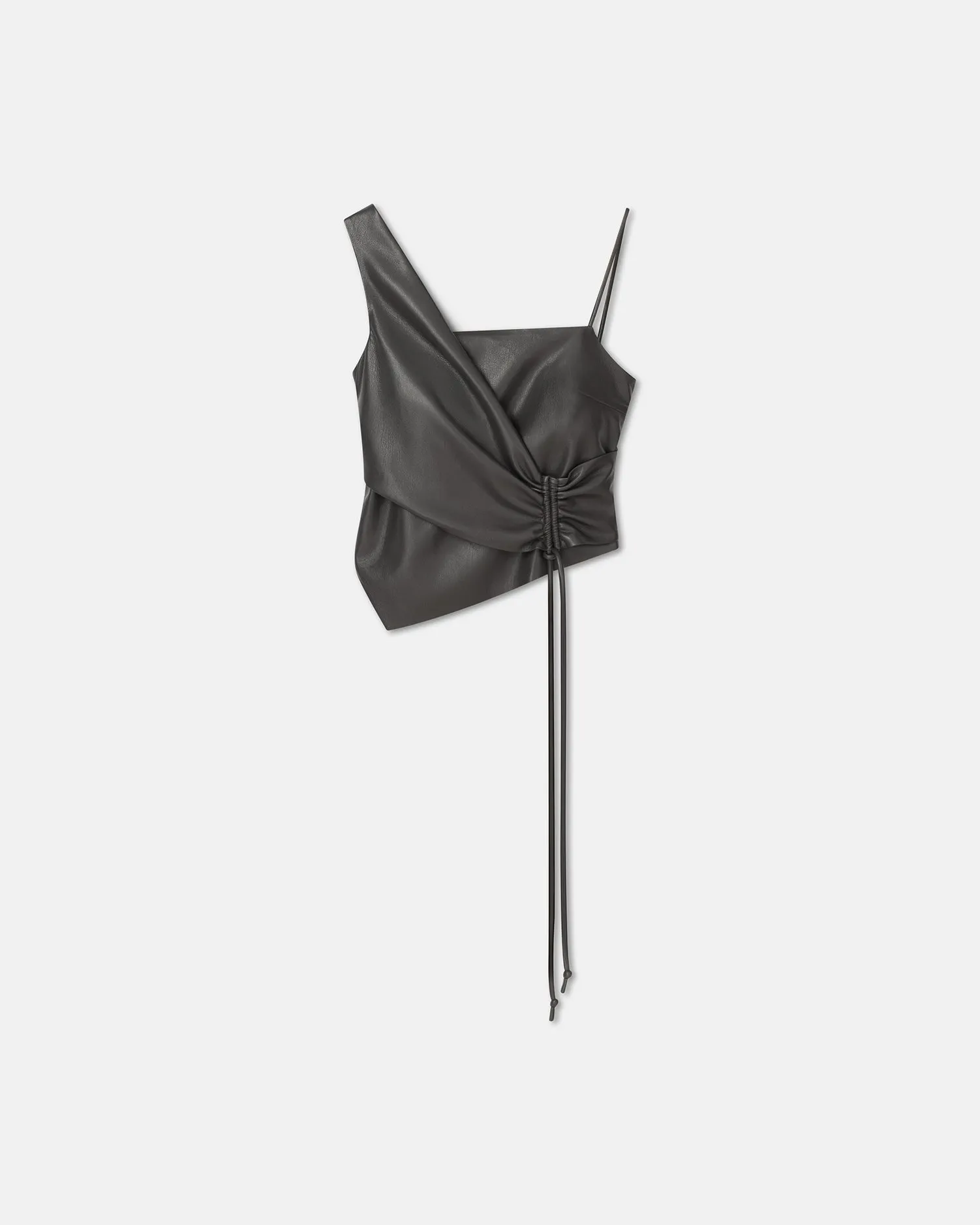 Chudel - Asymmetric Okobor™ Alt-Leather Top - Midnight Green sold by Nanushka product image thumbnail 5