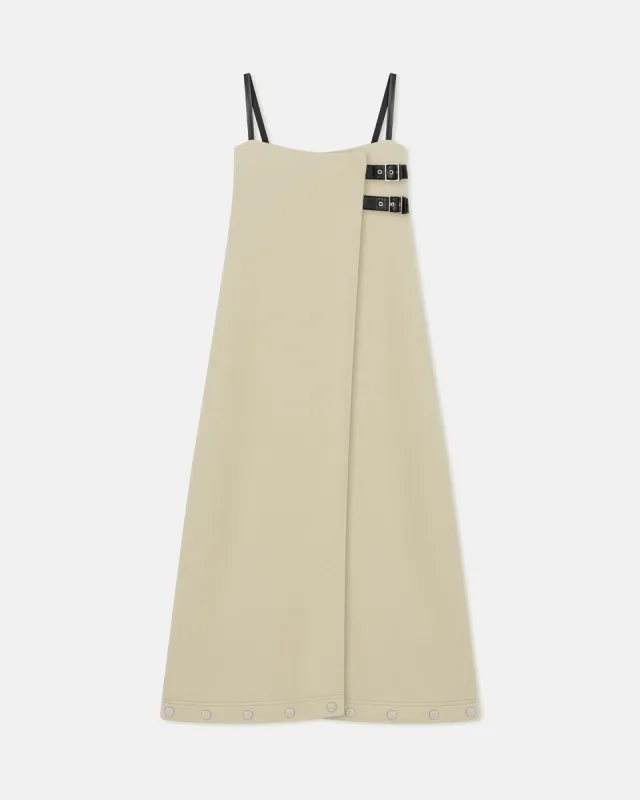 Kael - Studded Felted Wool Maxi Dress - Oat sold by Nanushka