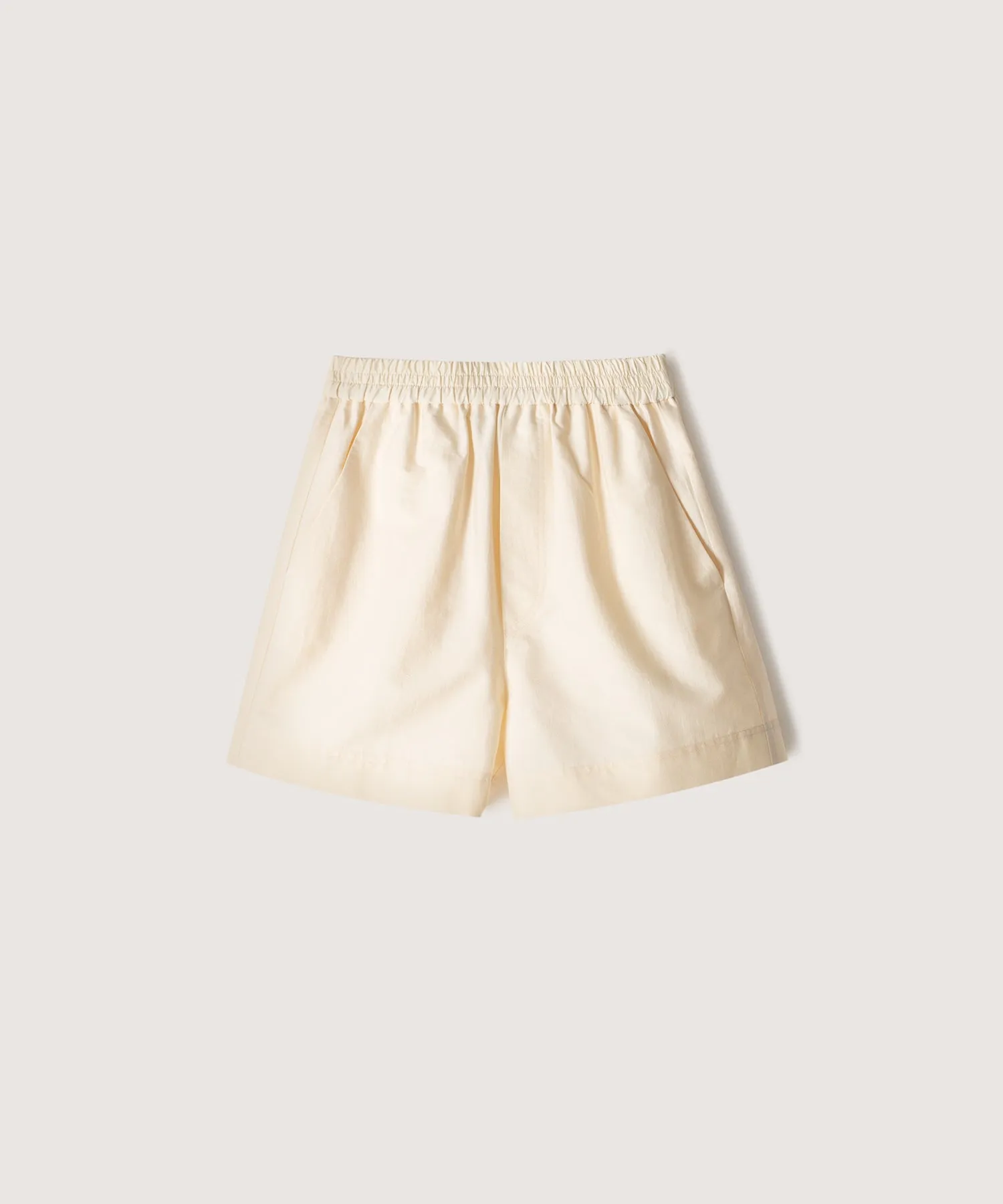 Madrid - Sale Poplin Shorts - Creme sold by Nanushka