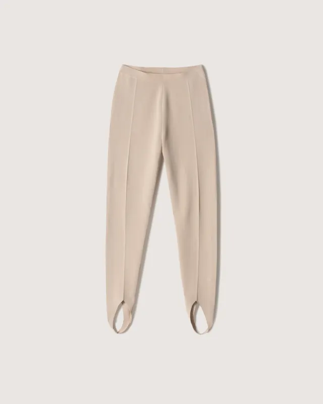 Lia - Sale Knitted Stirrup Pants - Beige sold by Nanushka
