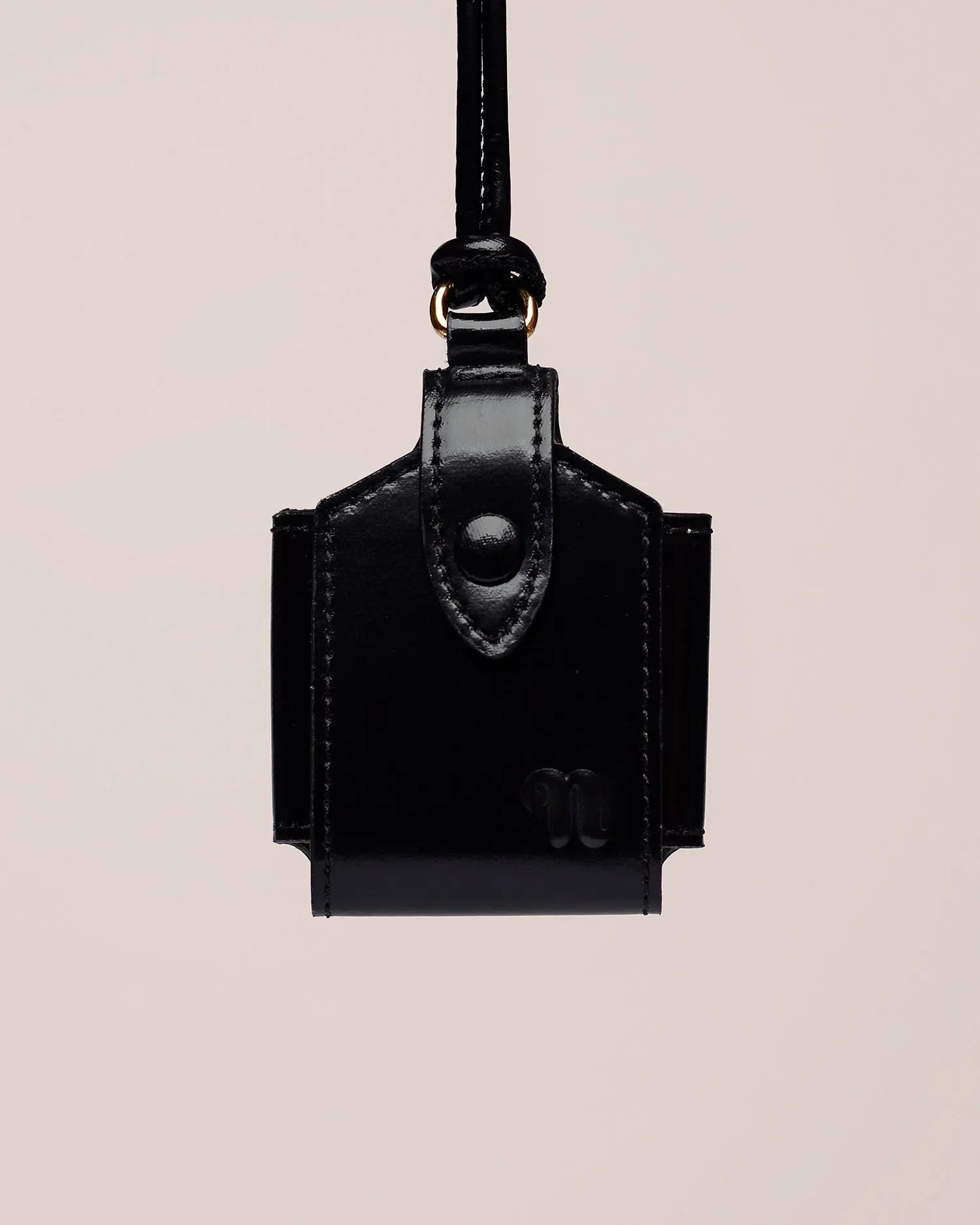 Boaz - Sale Patent Vegan Leather Airpods Case - Black sold by Nanushka