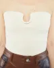 Chrissie - Sale Anew Textured Corset Top - Creme sold by Nanushka