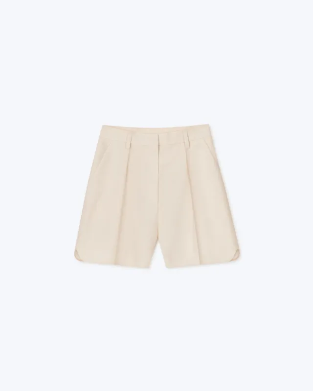 Rima - Sale Tailored Marathon Shorts - Creme sold by Nanushka