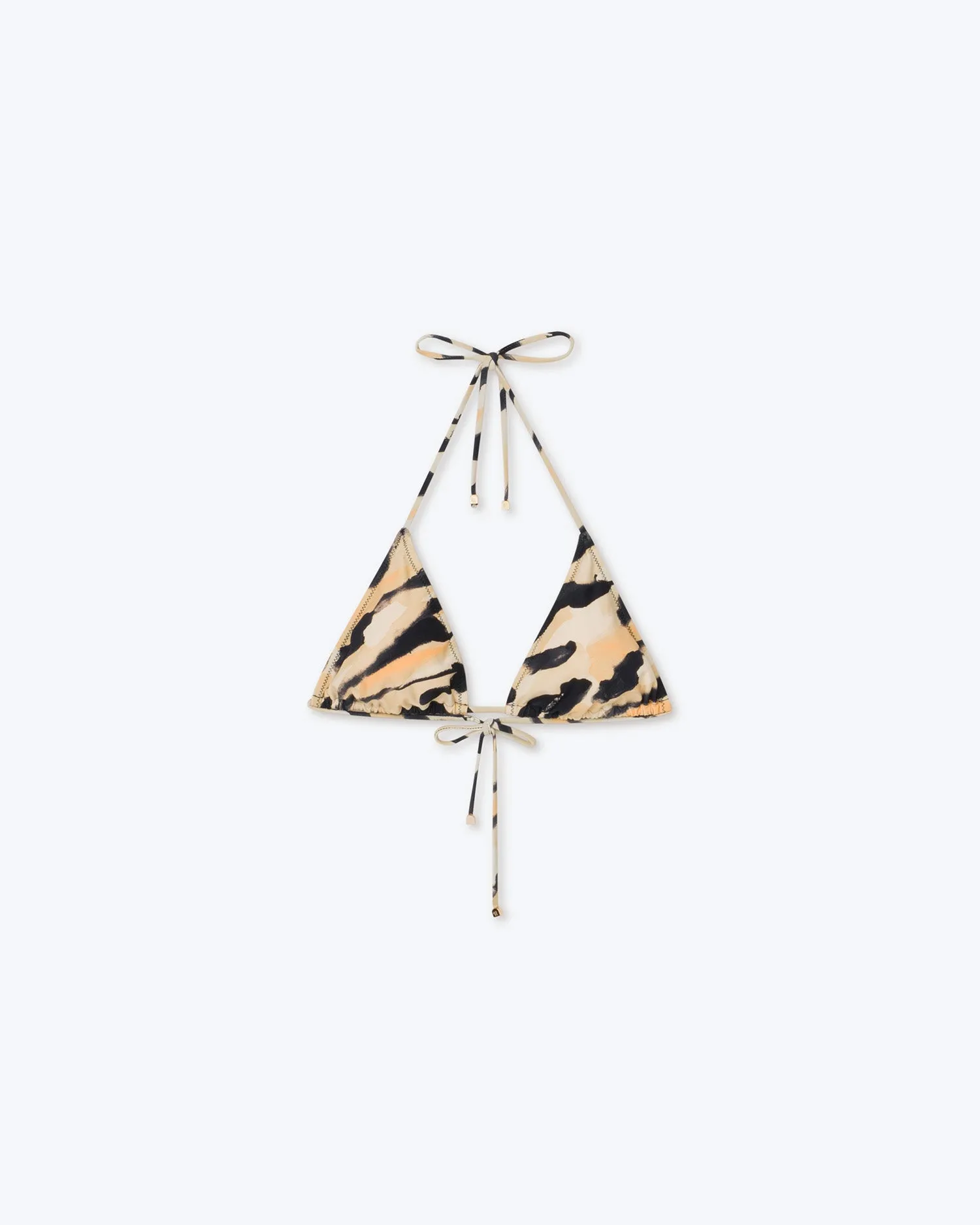 Caia - Sale Triangle Swim Top - Hand Painted Abstract Animal sold by Nanushka