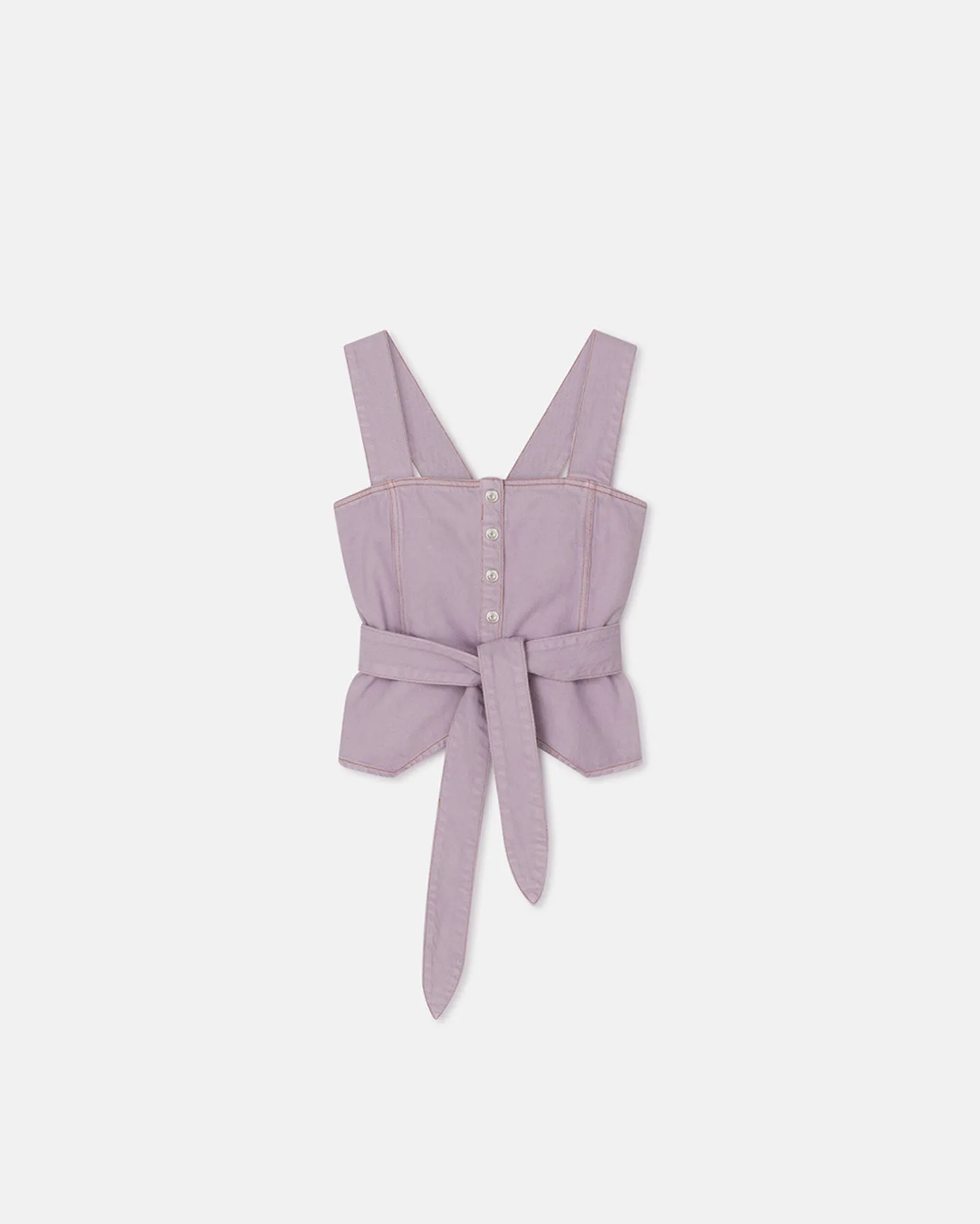 Kaiko - Denim Top - Lilac sold by Nanushka